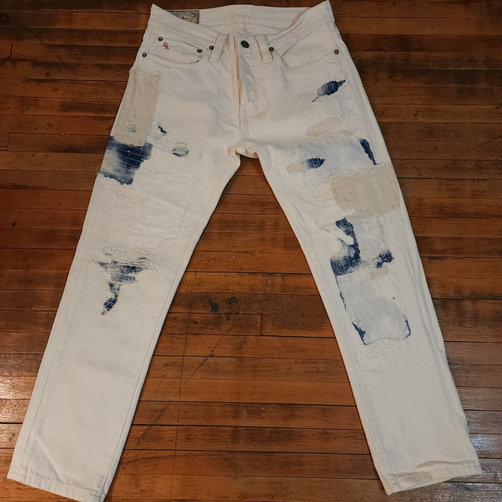 Paula Ralph Lauren patch jeans